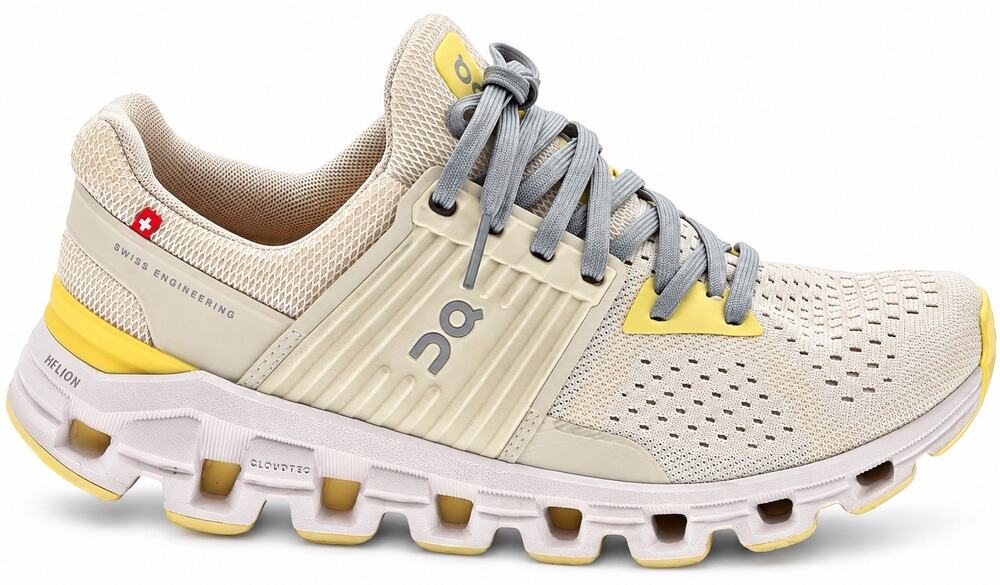 On Cloud Running Women’s 7 Cream Yellow Gray CloudTec Athletic Shoes Sneakers